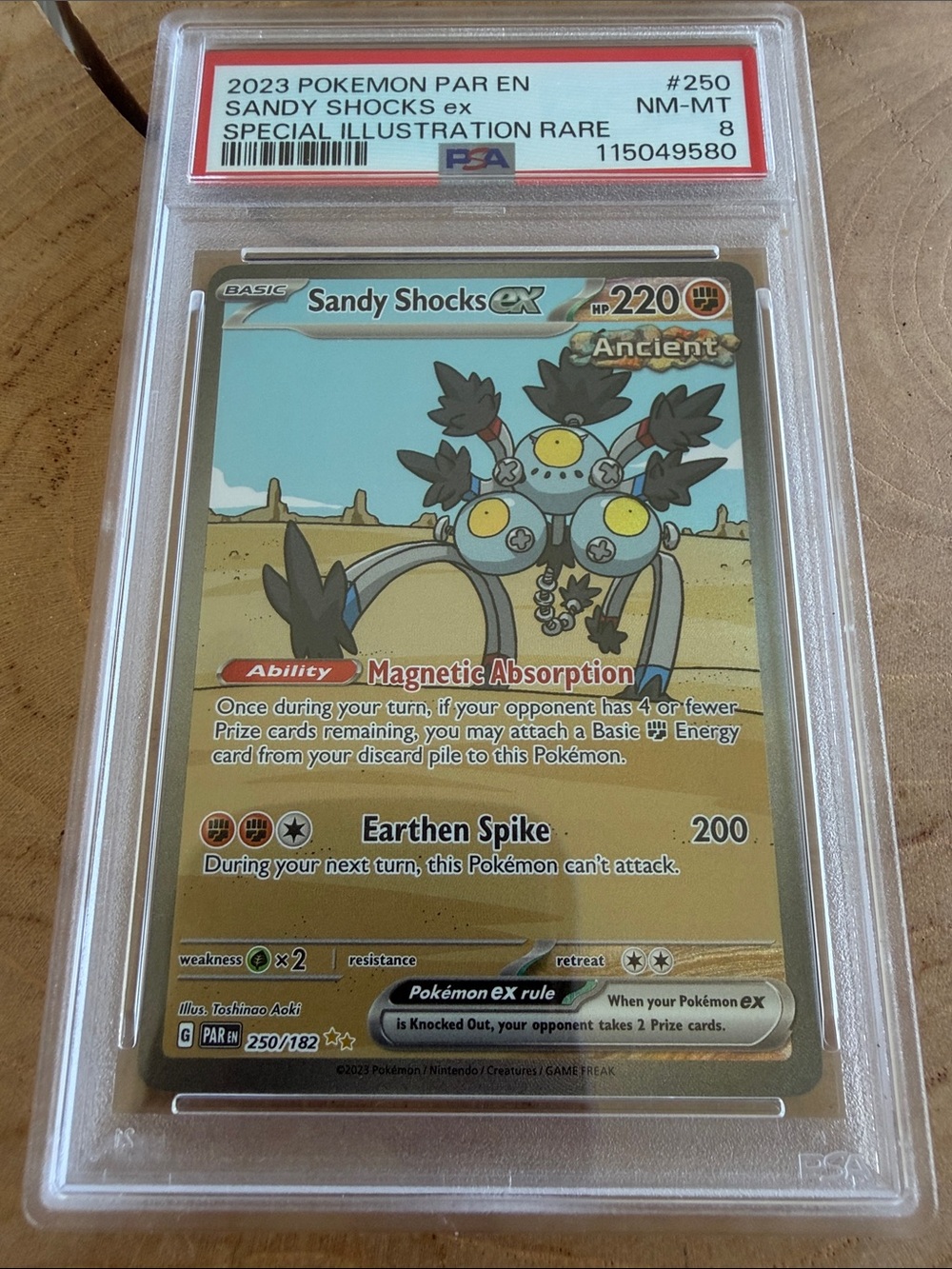 PSA 8 Sandy Shocks EX 250 IR from Paradox Rift